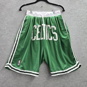 Boston Celtics Men Shorts XL Green Just Don Back Waistband Embroidery